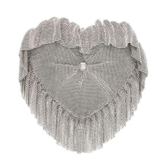 NWT in a box MSRP$ 3629 Alexander Wang heart pillow clutch - Picture 2 of 3